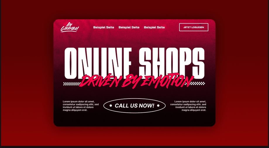 AyCaramba Online Shops Website