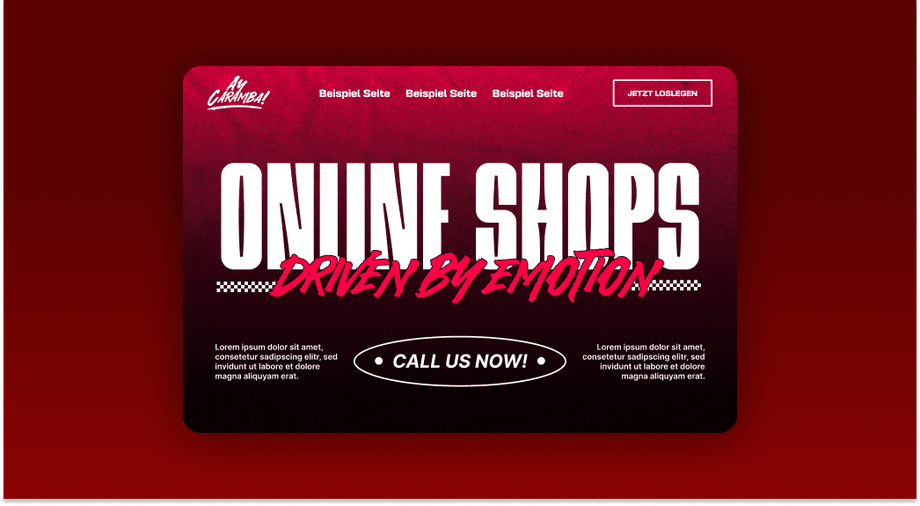 AyCaramba Online Shops Website