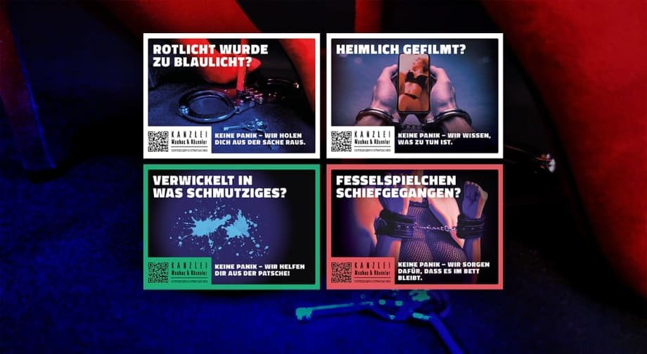 Print-Kampagne für Kanzlei Machac & Häussler zur Erotikmesse